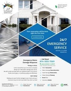 Emergency Water Damage Services Brochure